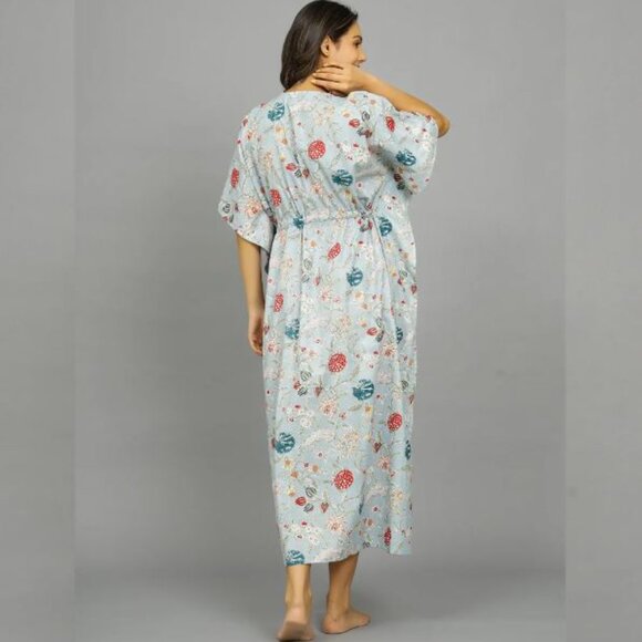 BRAND NEW Tie Dye Kaftan Dress, Women Caftan Dress Plus Size Clothing Caftan - Picture 4 of 5